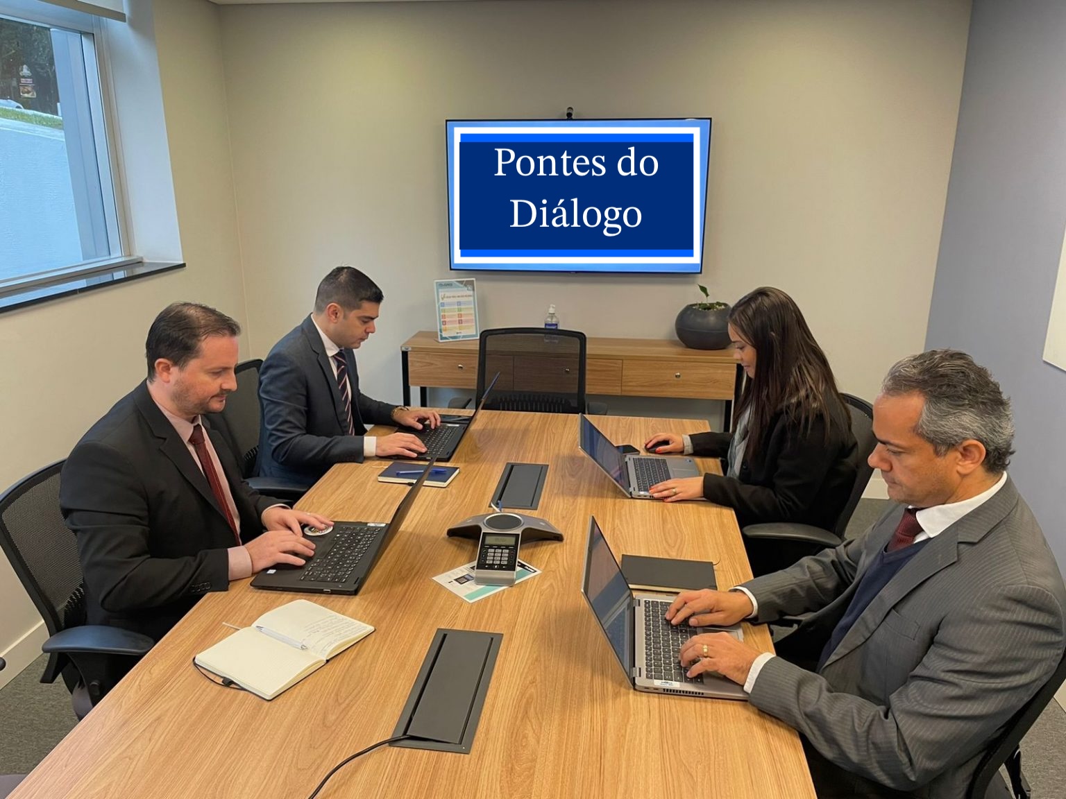 Equipe de mediação em ação